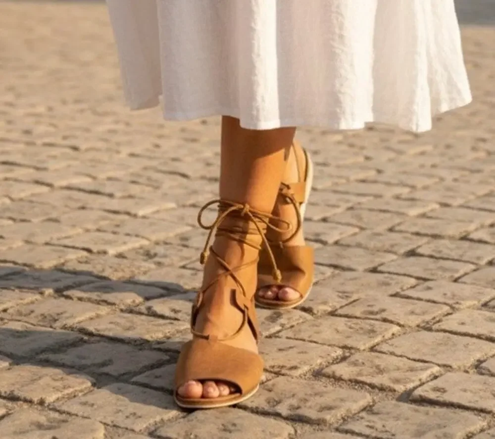 Lucky Brand platform gladiator style wedges